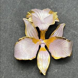 Vintage Cerrito Original 1982 orchid brooch